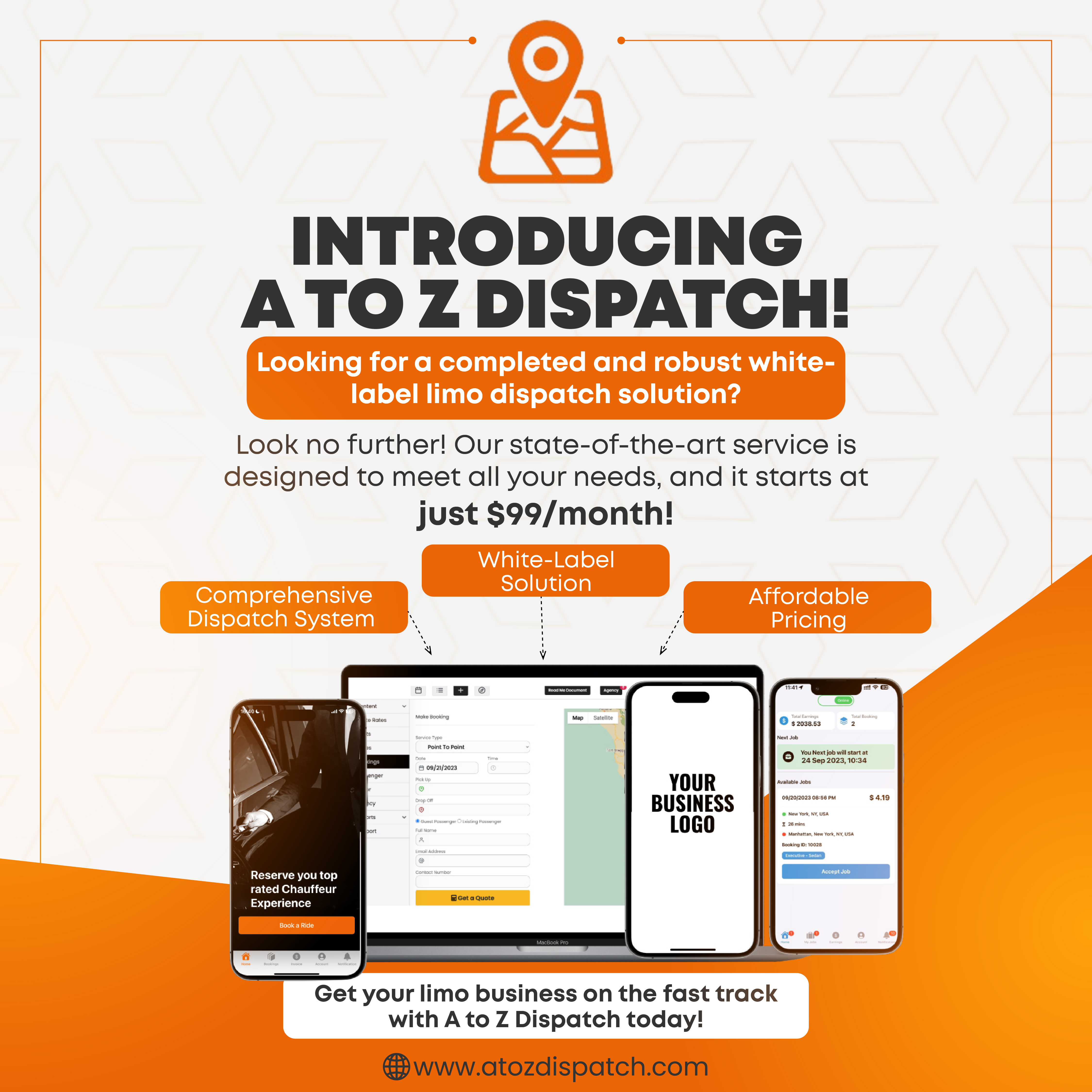 screenshot of A2Z Dispatch